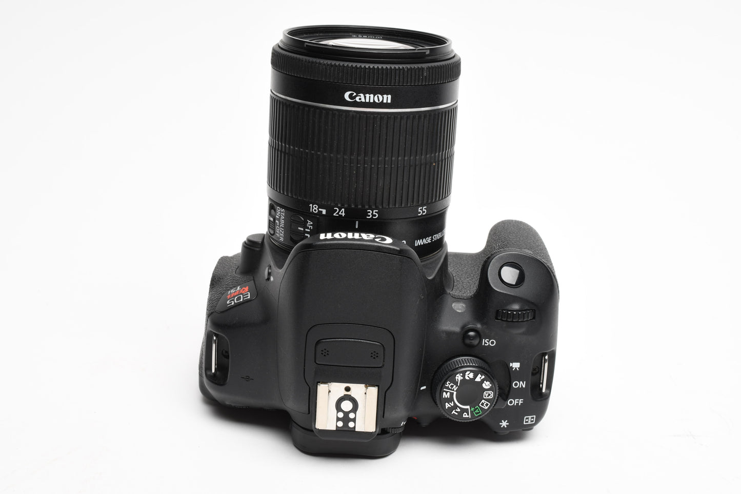 Canon EOS Rebel T5i DSLR w/18-55mm f3.5-5.6 IS STN zoom, 33K Acts
