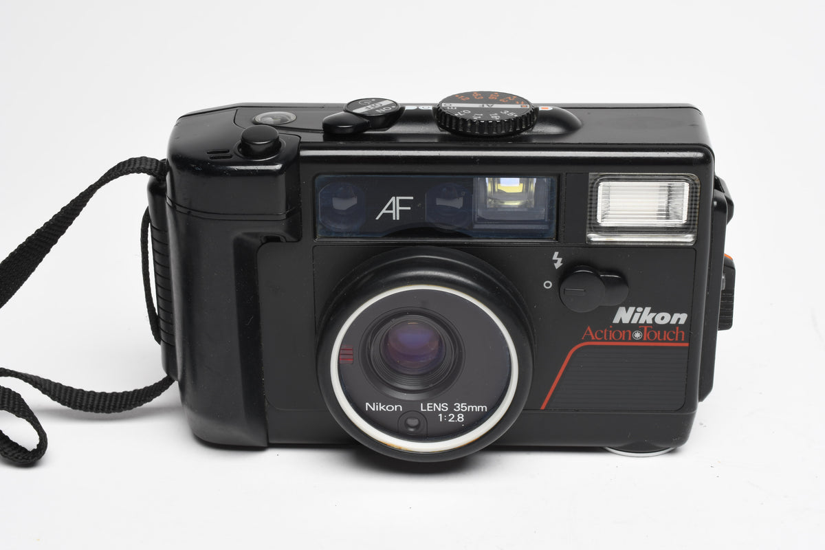 Nikon Action Touch 35mm Point&Shoot camera w/35mm f2.8 lens, strap, Great!