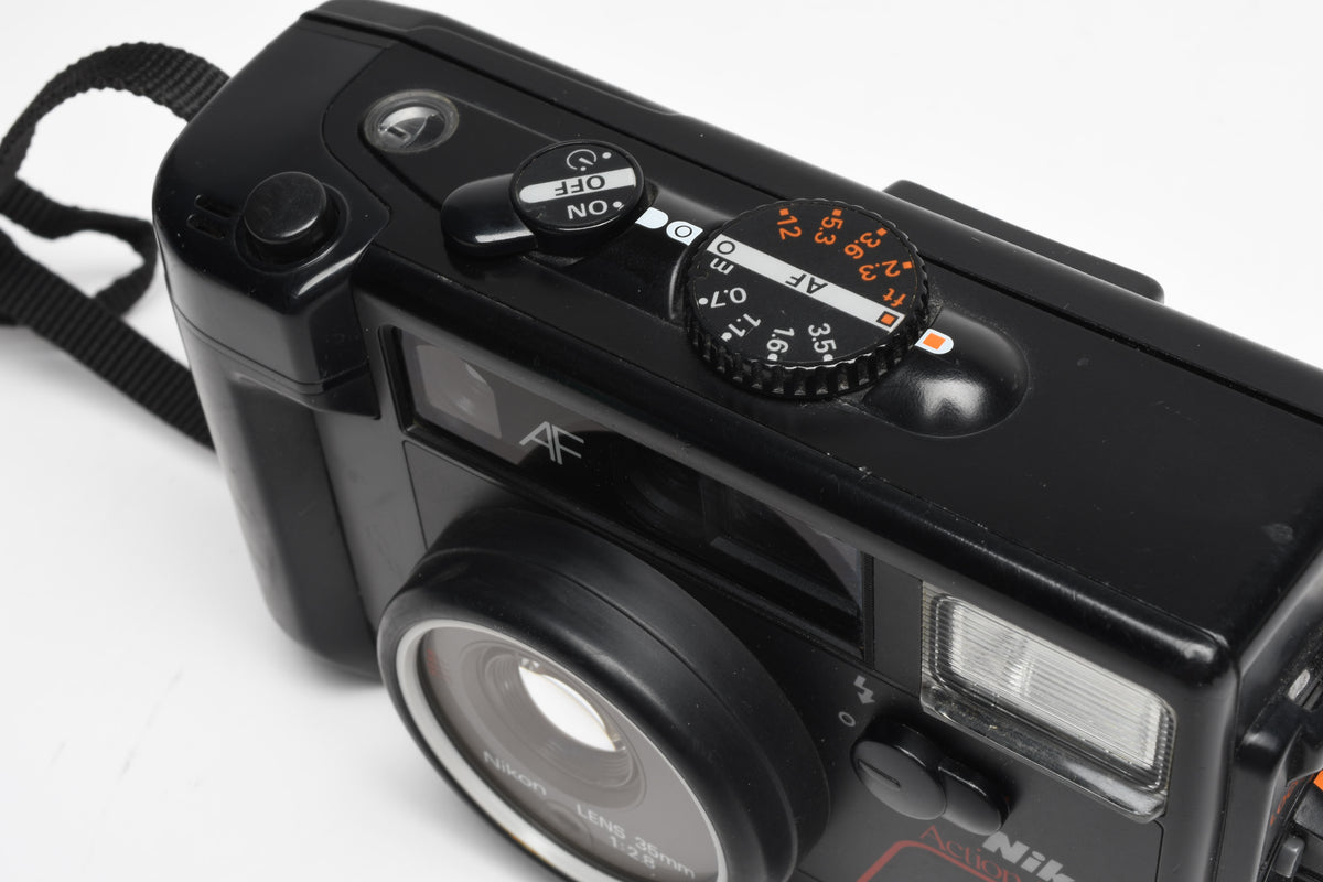 Nikon Action Touch 35mm Point&Shoot camera w/35mm f2.8 lens, strap, Great!
