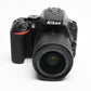 Nikon D5600 DSLR w/18-55mm VR zoom, batt+charger+strap, Only 3000 Acts!
