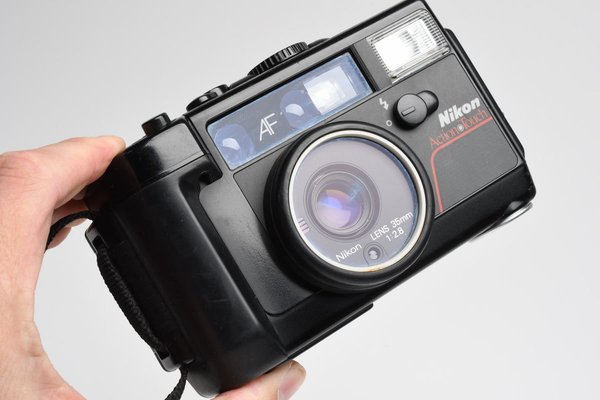 Nikon Action Touch 35mm Point&Shoot camera w/35mm f2.8 lens, strap, Great!