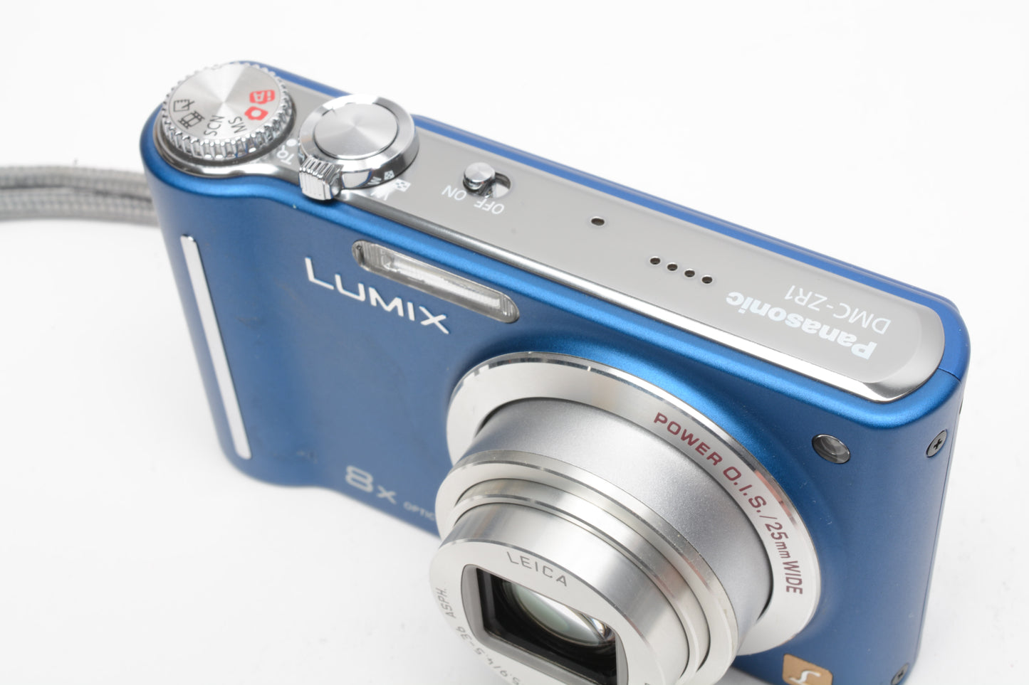 Panasonic Lumix ZR-1 8X Zoom 12.1MP Digital Point&Shoot Camera, Blue, Boxed