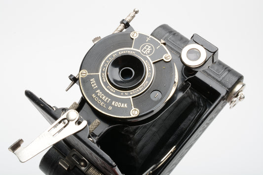 Vintage Kodak Vest pocket model B compact camera w/stencil, works