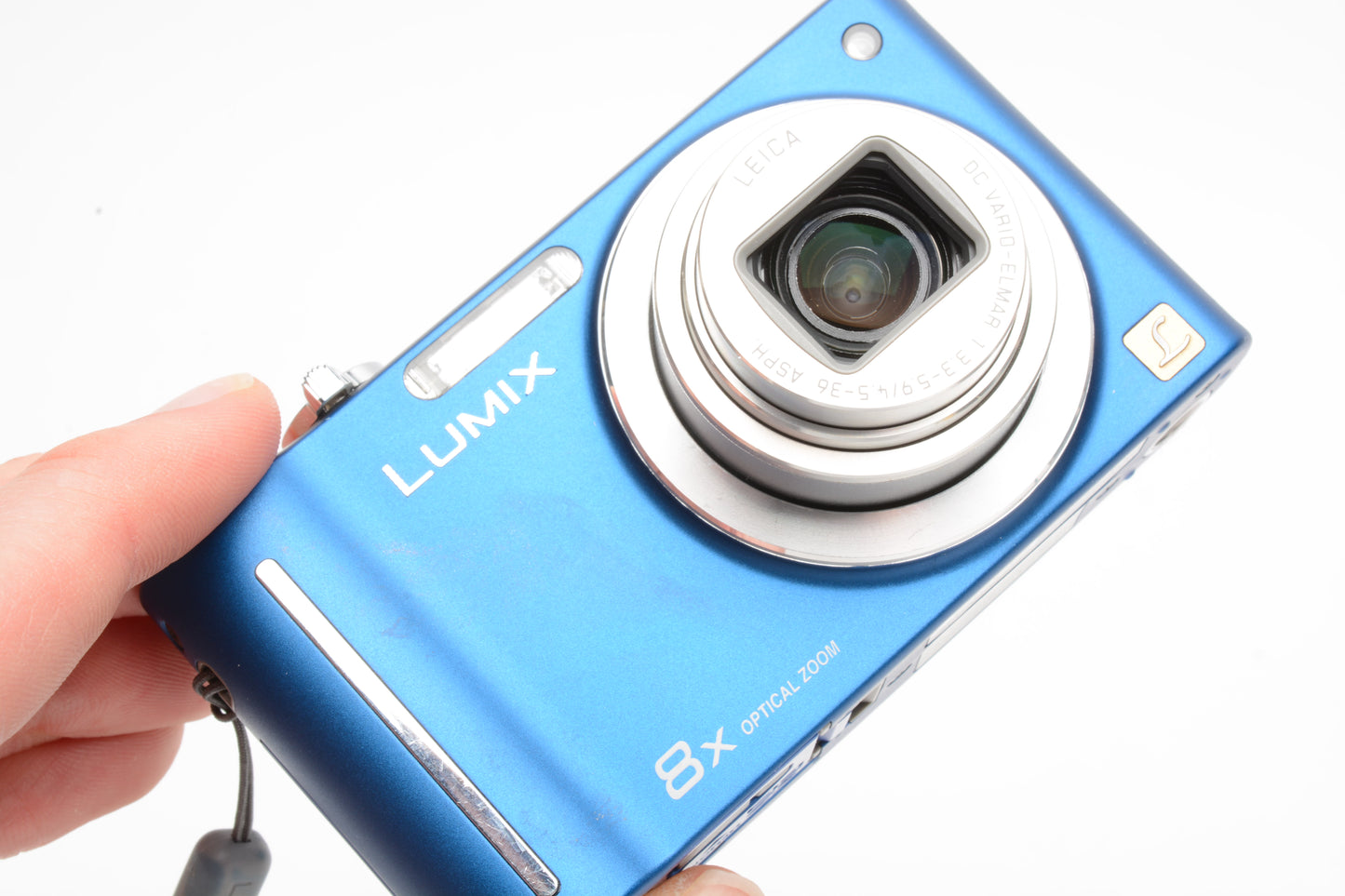 Panasonic Lumix ZR-1 8X Zoom 12.1MP Digital Point&Shoot Camera, Blue, Boxed