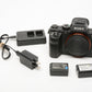 Sony A7R II Mirrorless Body, 2batts, dual charger, 19,138 Acts, Tested