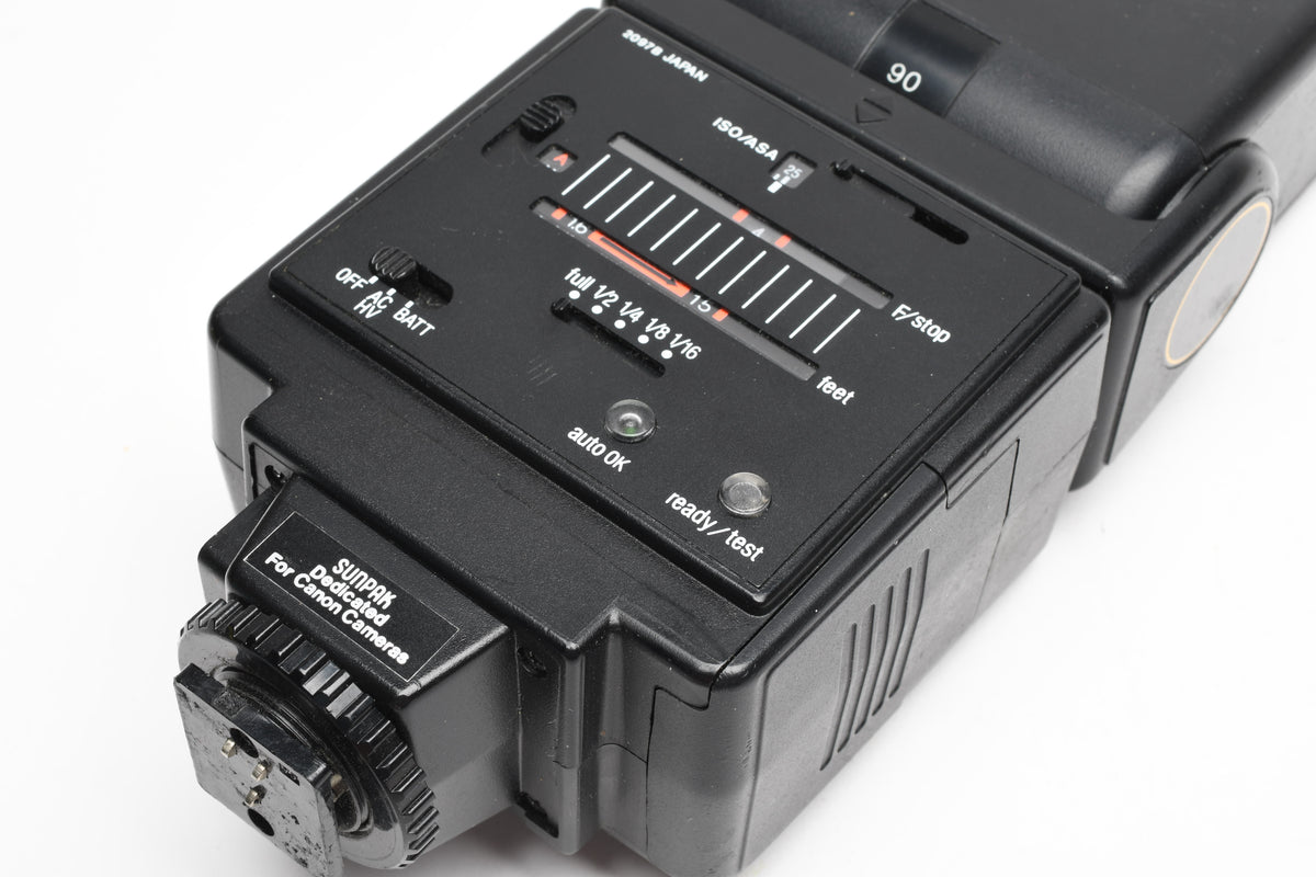 Sunpak Thyristor Auto 433D electronic flash w/Canon dedicated module, Tested