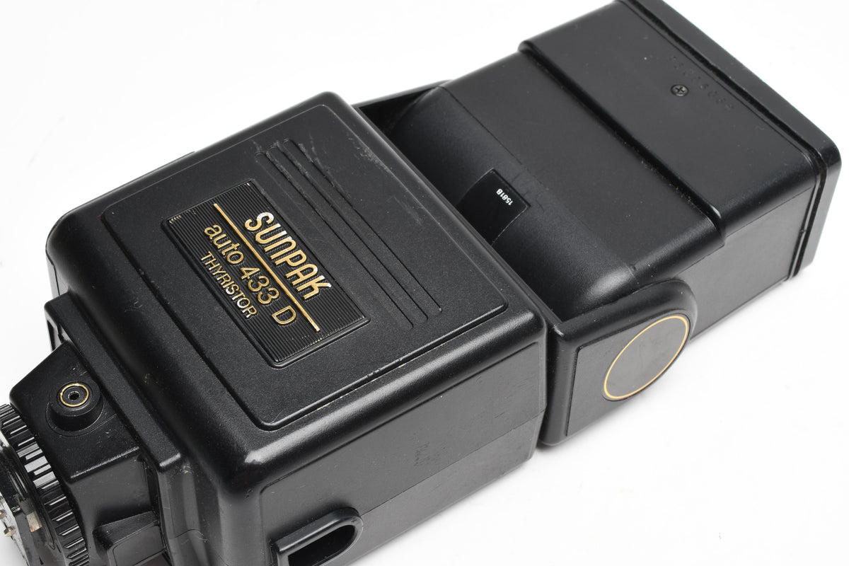 Sunpak Thyristor Auto 433D electronic flash w/Canon dedicated module, Tested