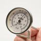 Voss 1.5" Dial thermometer w/6" post + tray clip 0-140 degrees