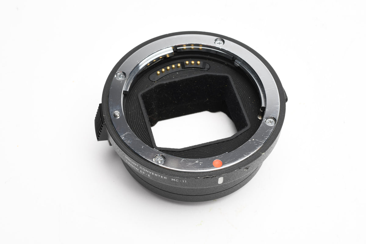 Sigma MC-11 EF-E Mount Converter Canon EF Lenses to Sony E Bodies, Caps, Good