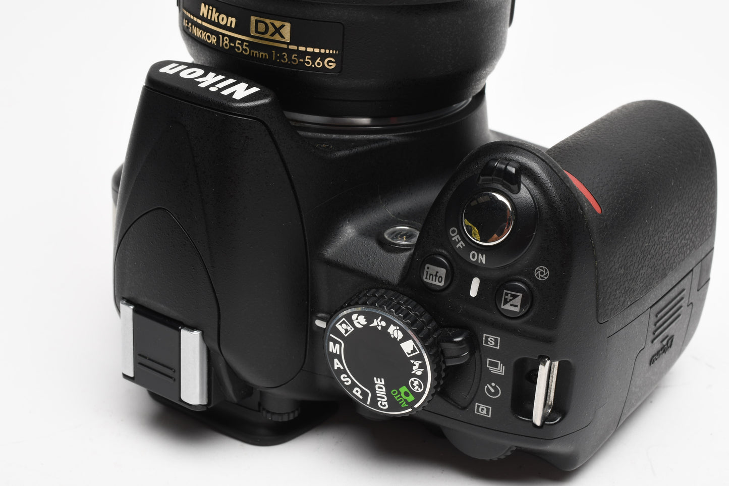 Nikon D3100 DSLR w/Nikkor AFS 18-55mm f3.5-5.6G VR, 2 batts+charger 8699 Acts