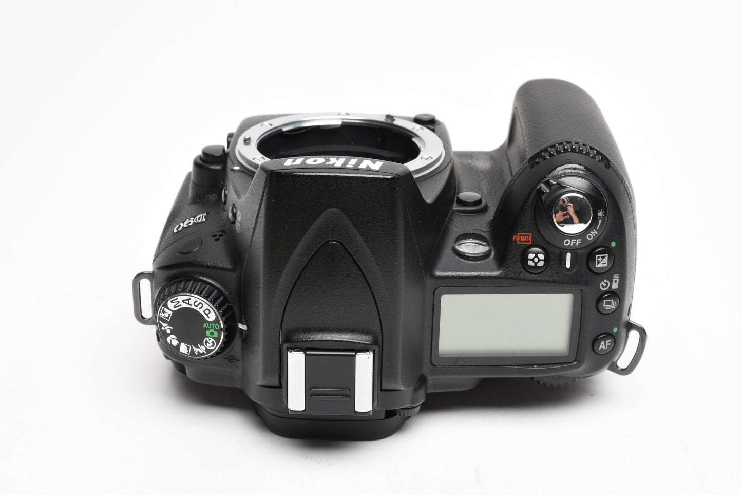 Nikon D90 DSLR body, batt, charger, strap, 12,291 Acts, Clean