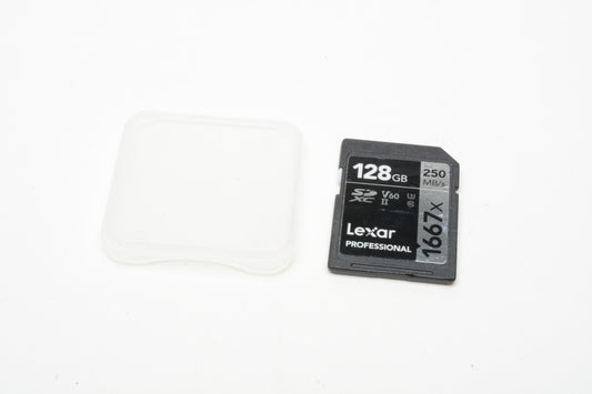 Lexar 128GB SD card 1667X 250MB/s