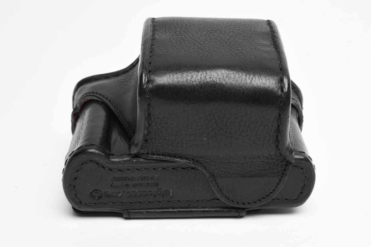 Leica D-Lux 7 Leicatime Luigi Crescenzi leather case+ strap, Black stitching