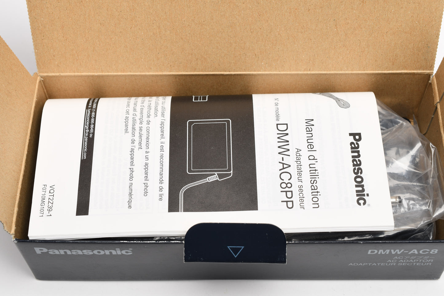 Panasonic DMW-AC8 Genuine AC Adapter, Mint, Boxed