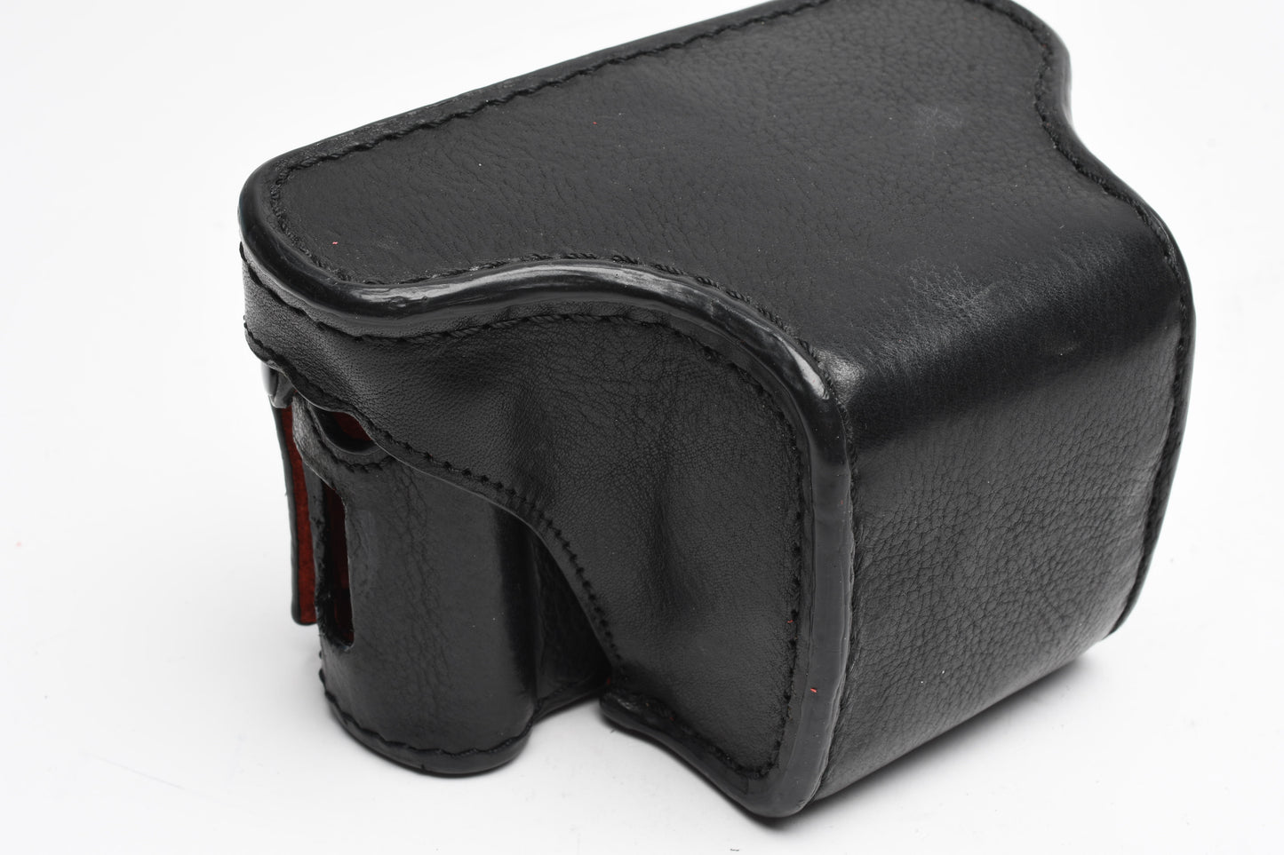 Leica D-Lux 7 Leicatime Luigi Crescenzi leather case+ strap, Black stitching