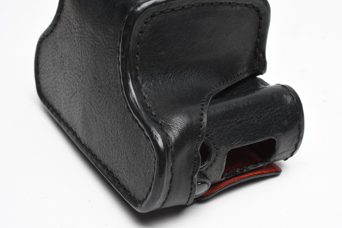 Leica D-Lux 7 Leicatime Luigi Crescenzi leather case+ strap, Black stitching
