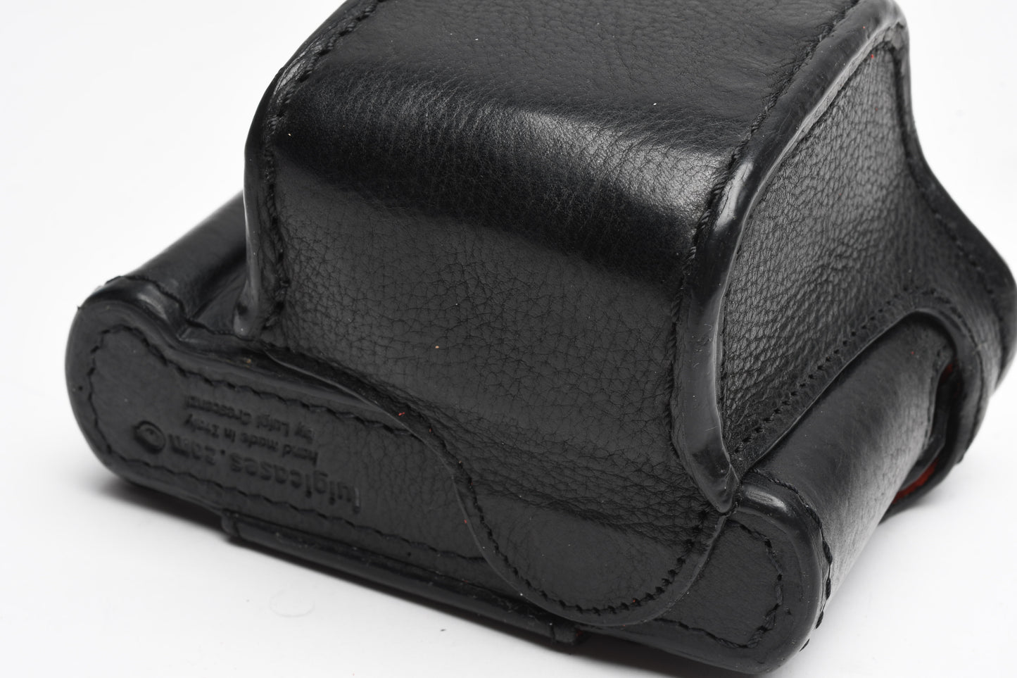 Leica D-Lux 7 Leicatime Luigi Crescenzi leather case+ strap, Black stitching