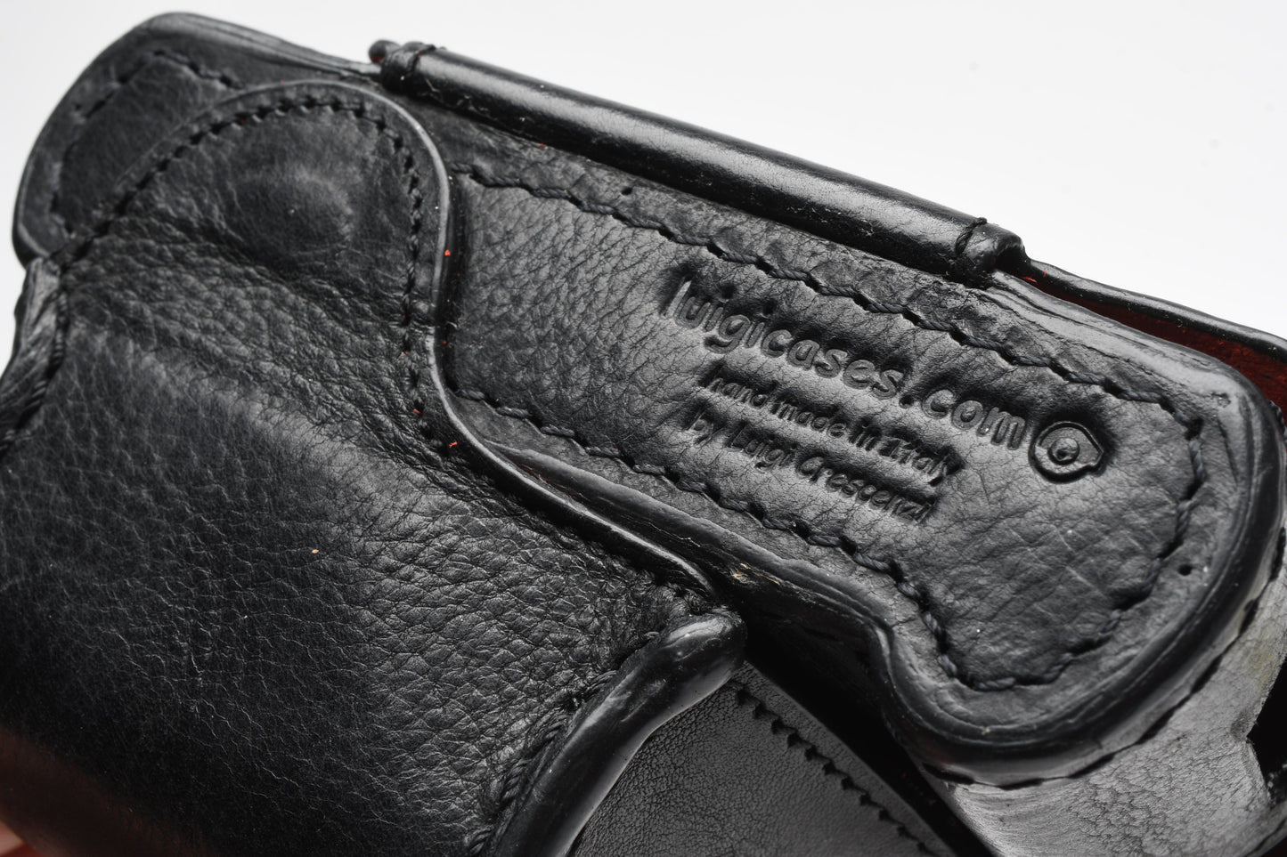 Leica D-Lux 7 Leicatime Luigi Crescenzi leather case+ strap, Black stitching