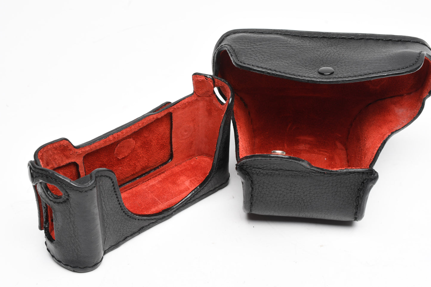 Leica D-Lux 7 Leicatime Luigi Crescenzi leather case+ strap, Black stitching
