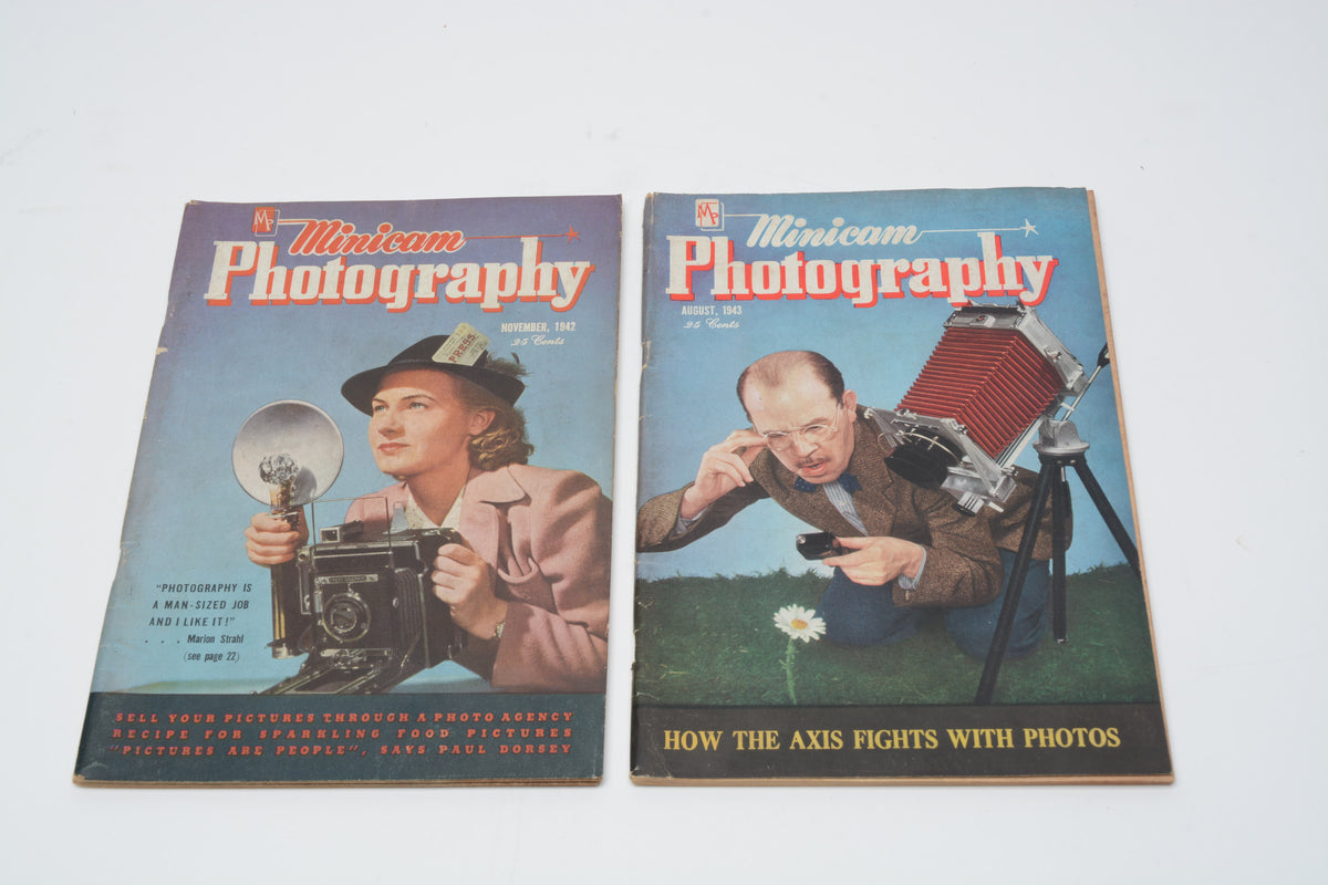 Minicam Photography magazines (Vintage WWII 1942-1948 bundle of six)