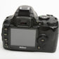 Nikon D40 DSLR body w/Nikkor 18-55mm f3.5-5.6G II ED, batt+charger, 4554 Acts