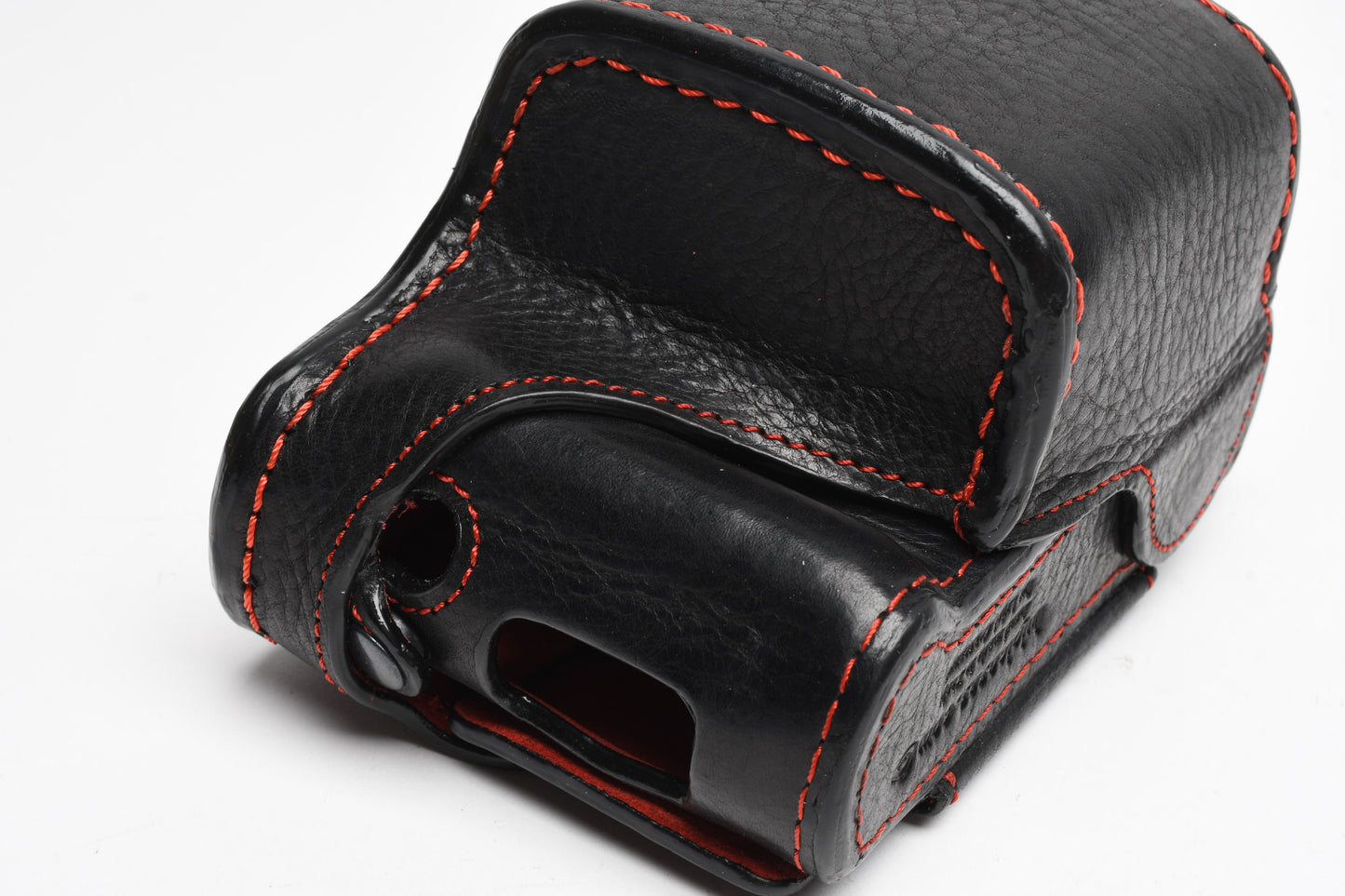 Leica D-Lux 7 Leicatime Luigi Crescenzi leather case+ strap, Red stitching, NIB