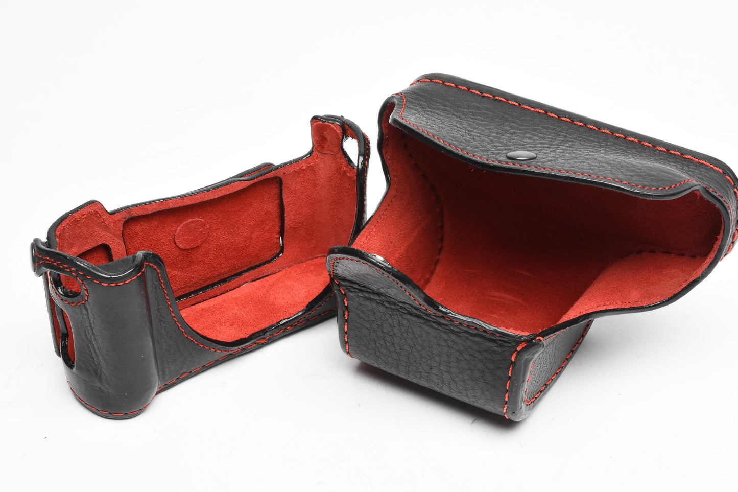 Leica D-Lux 7 Leicatime Luigi Crescenzi leather case+ strap, Red stitching, NIB