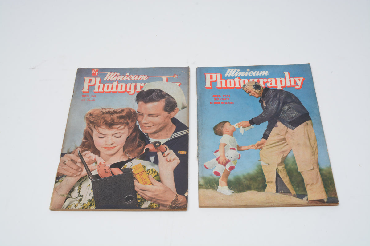 Minicam Photography magazines (Vintage WWII 1942-1948 bundle of six)