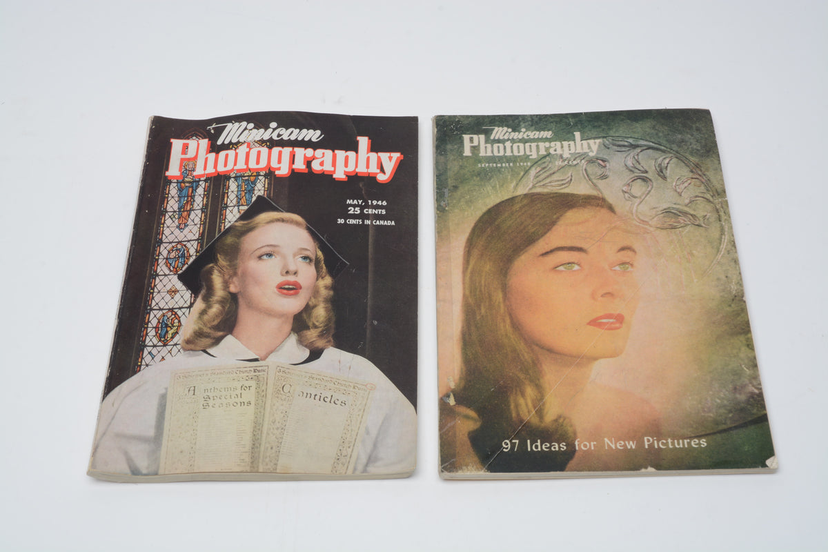 Minicam Photography magazines (Vintage WWII 1942-1948 bundle of six)