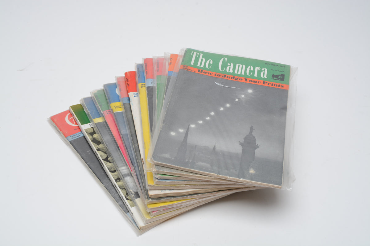 The Camera (Vintage WWII magazines 1945-1947 lot of 12)