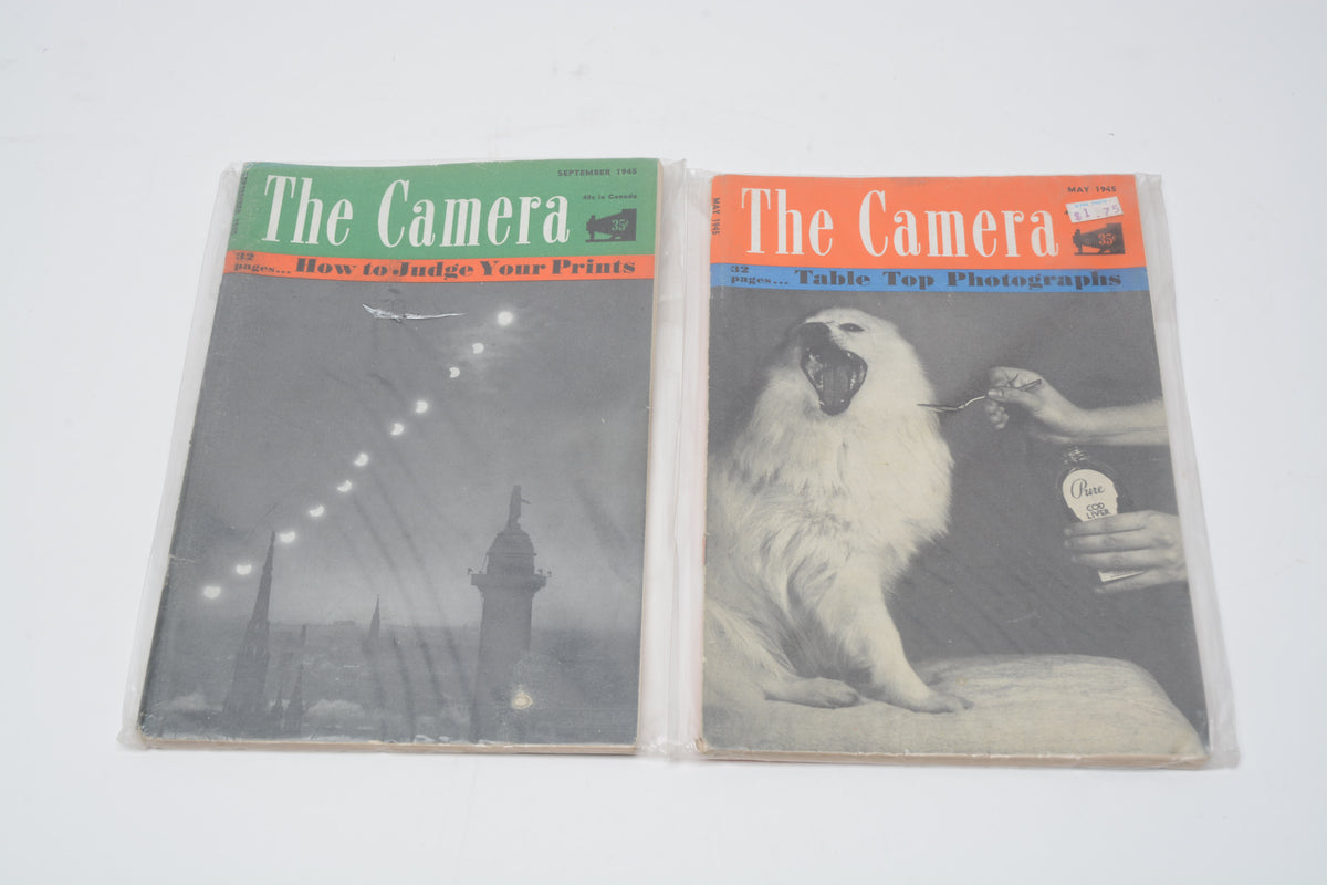 The Camera (Vintage WWII magazines 1945-1947 lot of 12)