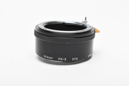Nikon PK-3 27.5mm Extension Tube, very clean, genuine, small ding*