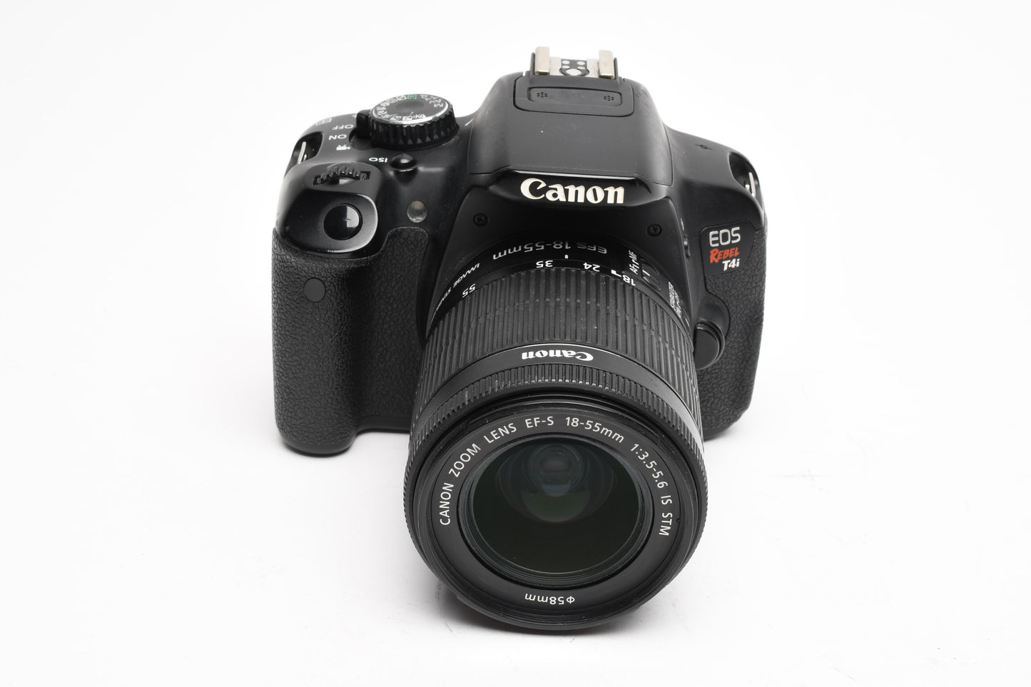 Canon EOS Rebel T4i DSLR w/18-55mm f3.5-5.6 IS  STM zoom, 90K Acts