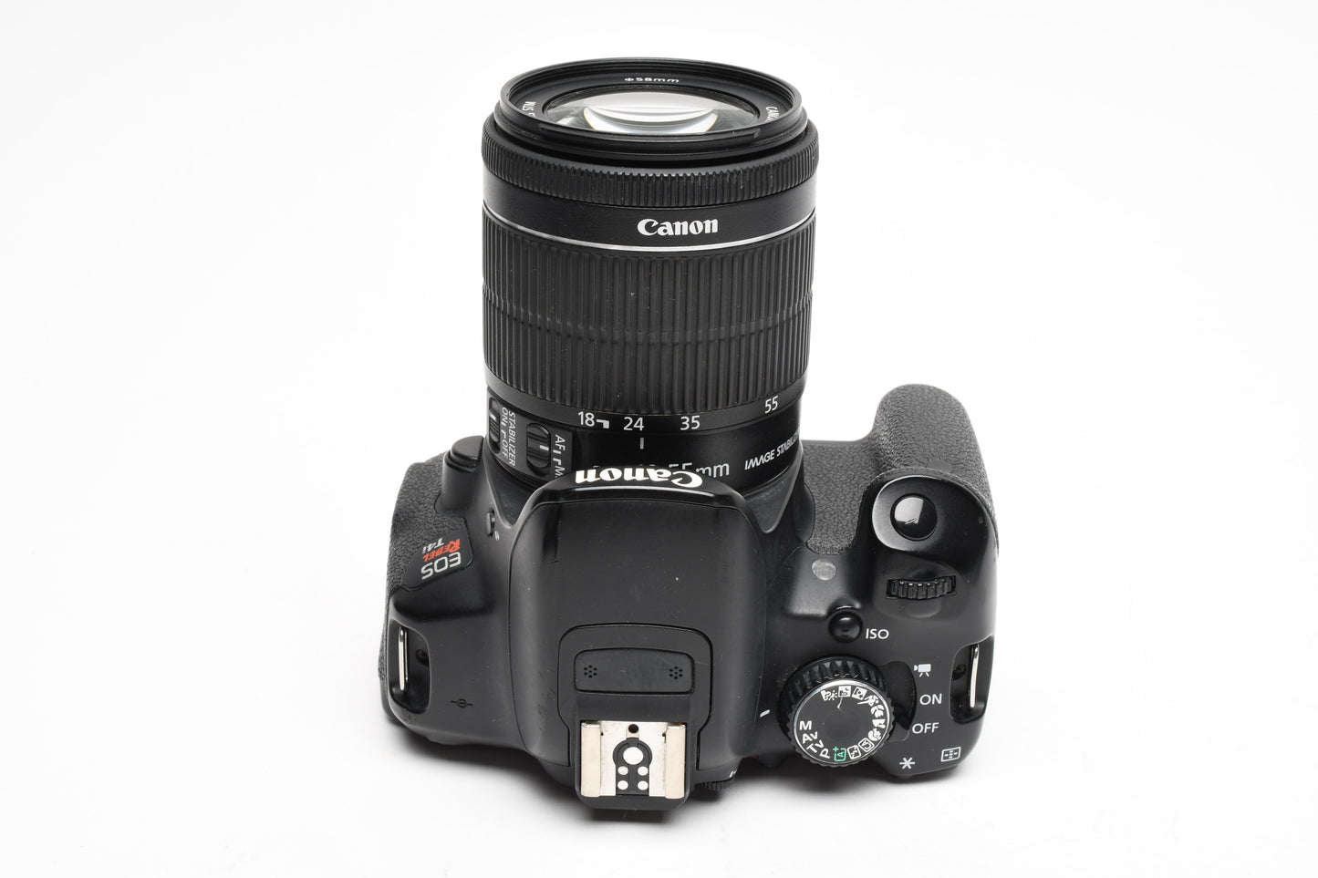 Canon EOS Rebel T4i DSLR w/18-55mm f3.5-5.6 IS  STM zoom, 90K Acts