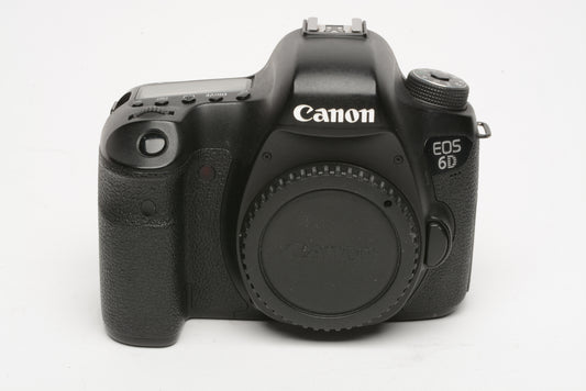 Canon EOS 6D 20.2MP DSLR w/batt, charger, 209K acts, tested, works great!