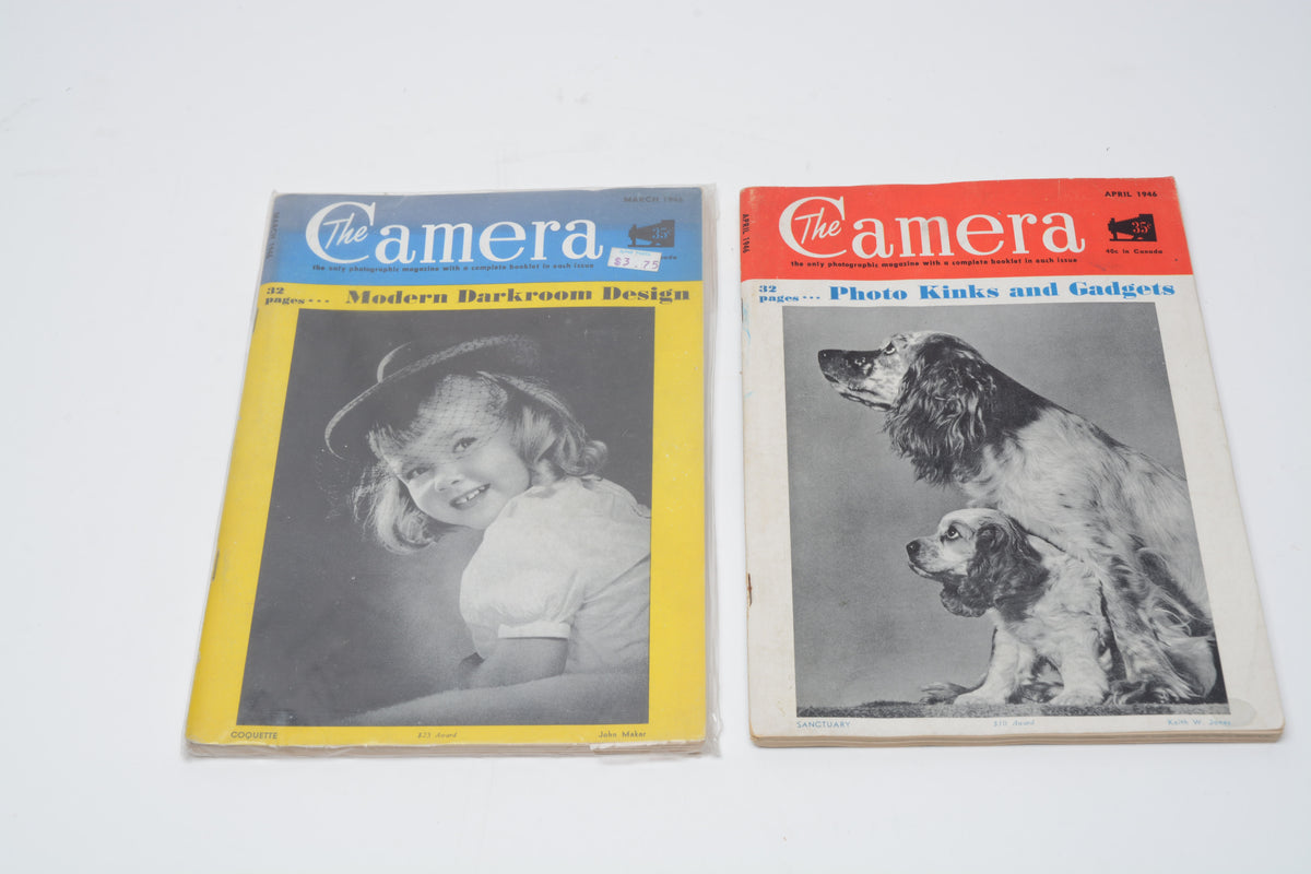 The Camera (Vintage WWII magazines 1945-1947 lot of 12)