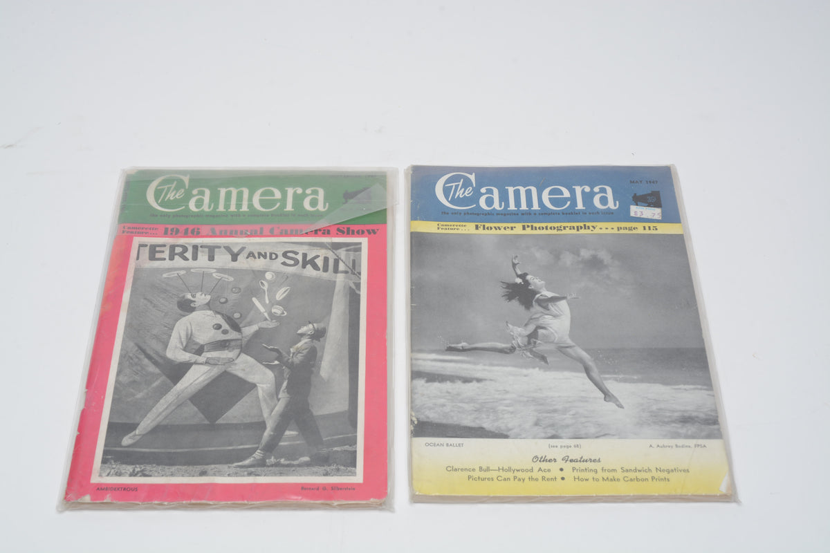 The Camera (Vintage WWII magazines 1945-1947 lot of 12)