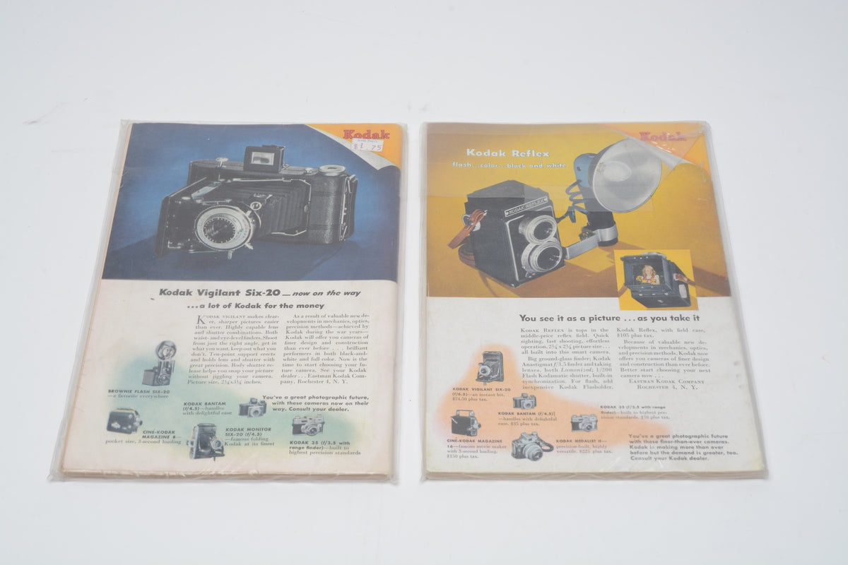 The Camera (Vintage WWII magazines 1945-1947 lot of 12)
