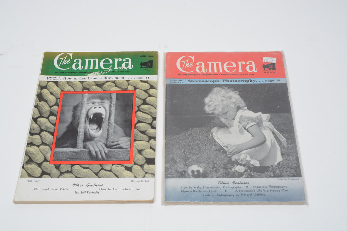 The Camera (Vintage WWII magazines 1945-1947 lot of 12)