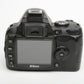 Nikon D40 DSLR body w/Nikkor 18-55mm f3.5-5.6G VR, batt+charger, 1852 Acts!