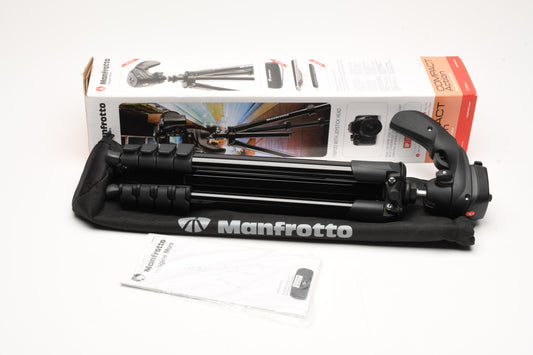 Manfrotto Compact Action Aluminum Tripod (Black), New in Box