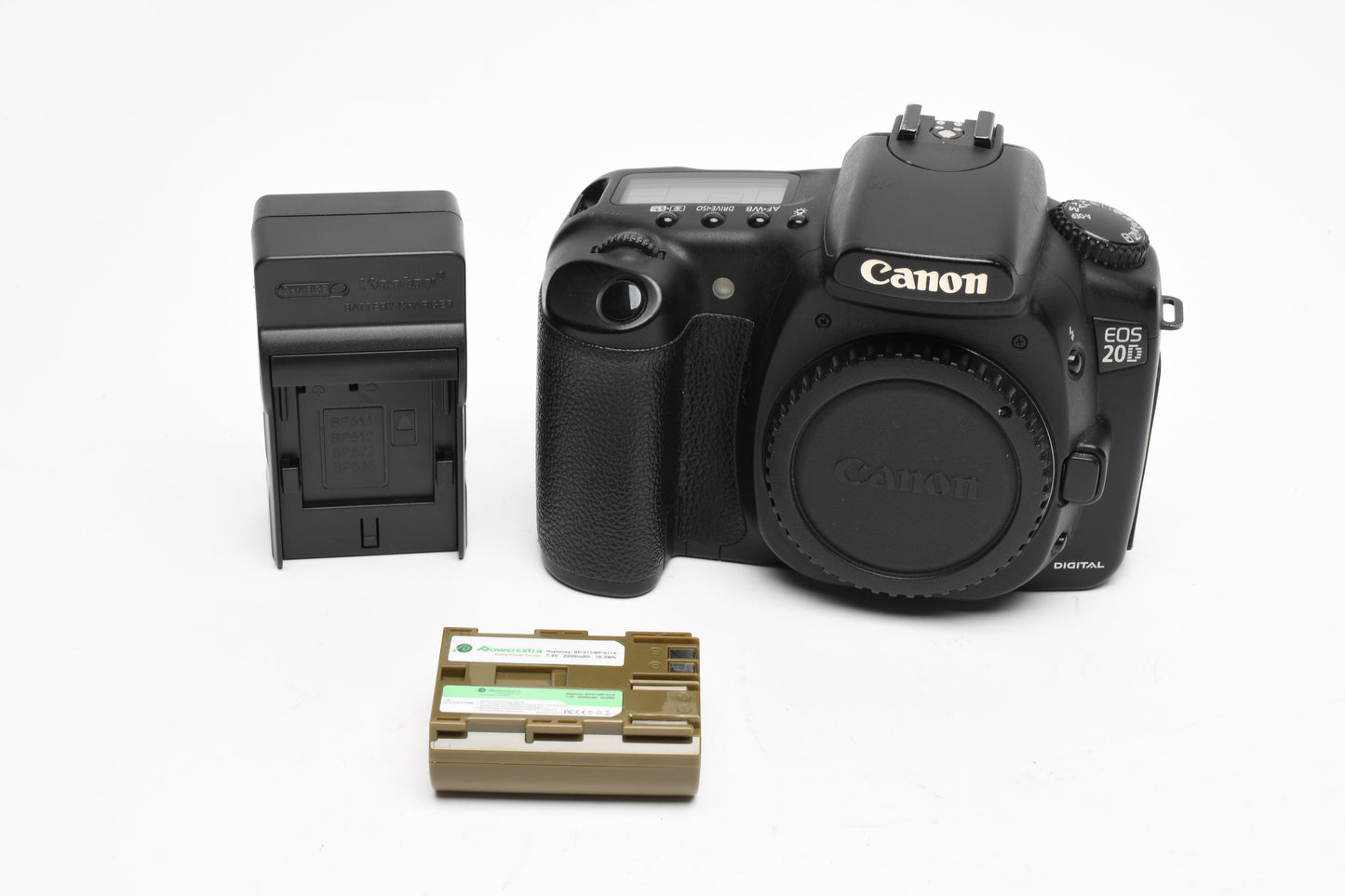 Canon EOS 20D DSLR body, batt, charger, Tested, Good!