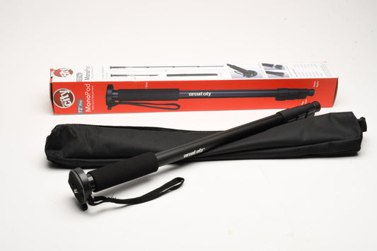 Circuit City 72" Pro Monopod w/QR head, spiked foot, New in box