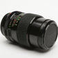 Access 135mm F2.8 P-MC Portrait lens for Canon FD mount, caps+UV