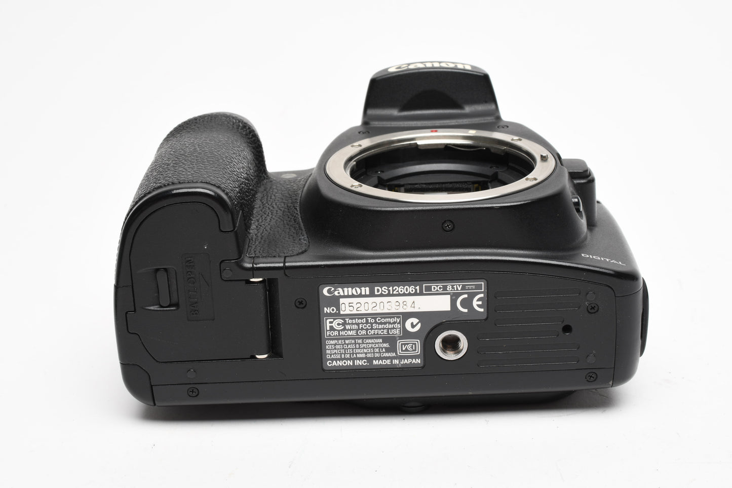 Canon EOS 20D DSLR body, batt, charger, Tested, Good!