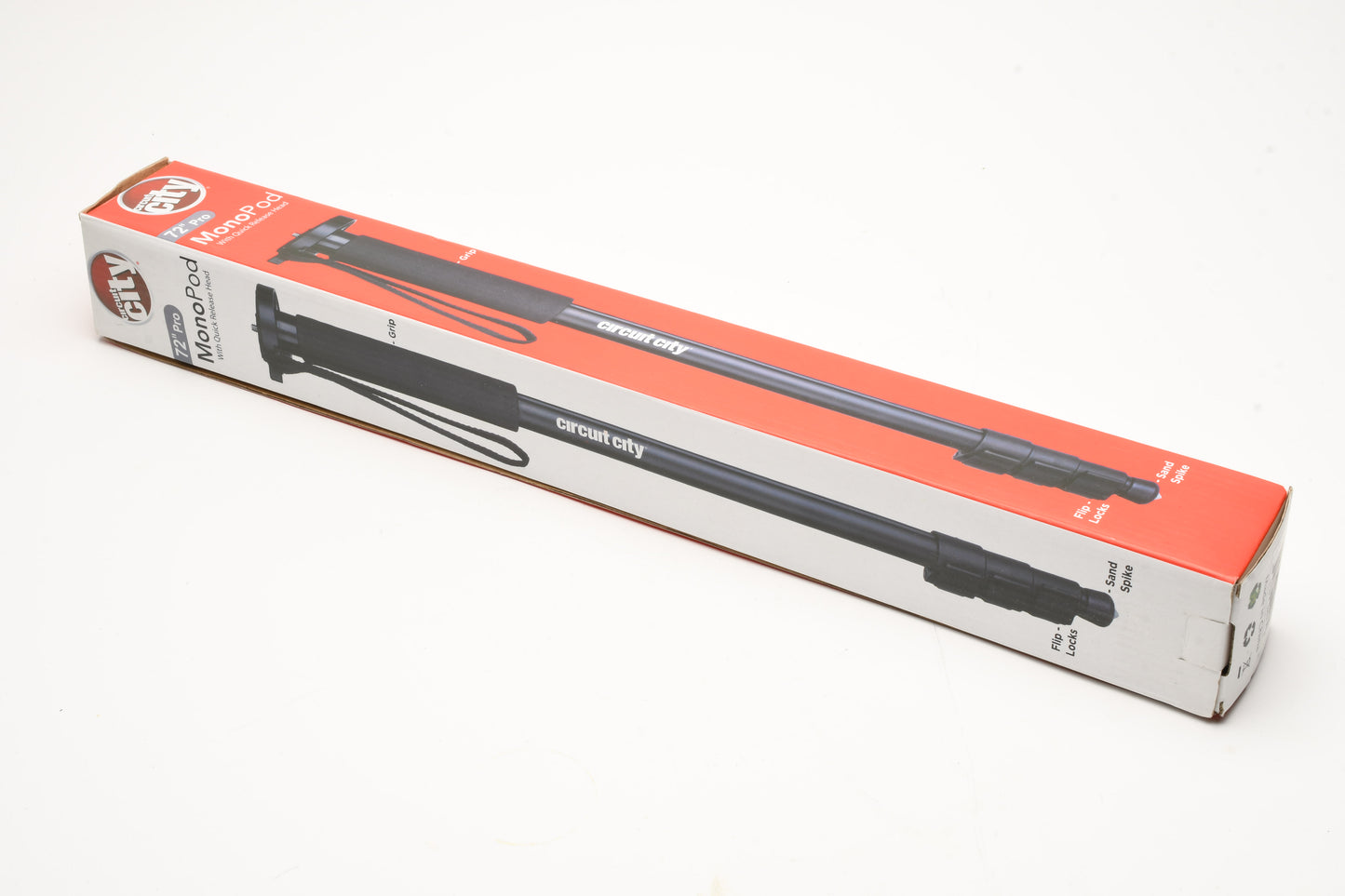 Circuit City 72" Pro Monopod w/QR head, spiked foot, New in box