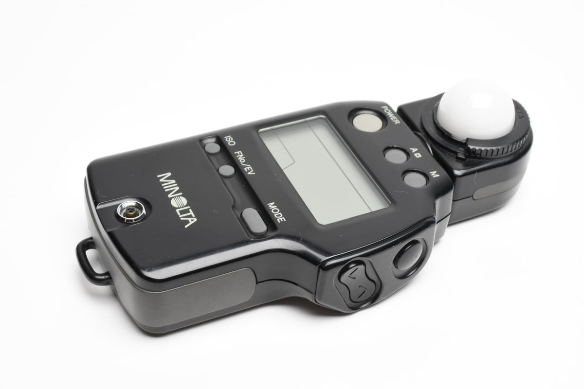 Minolta Autometer IVF Incident and flash meter in case, Tested, accurate, clean