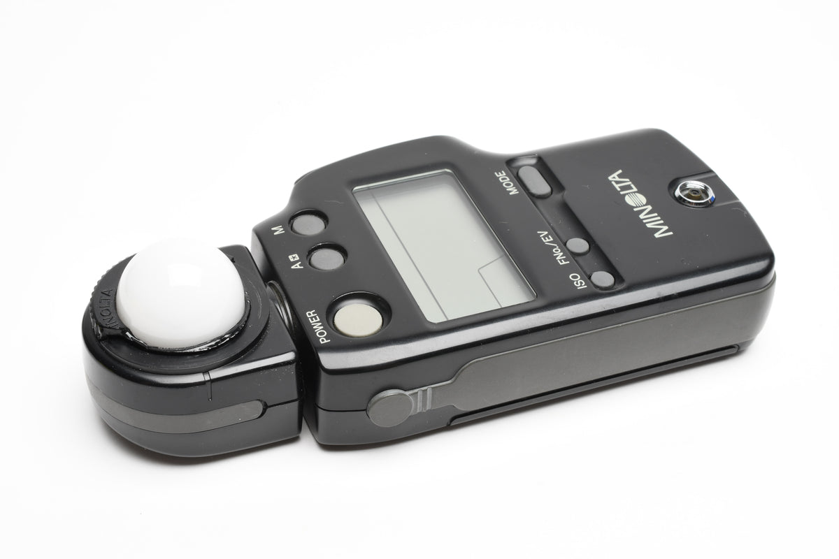 Minolta Autometer IVF Incident and flash meter in case, Tested, accurate, clean