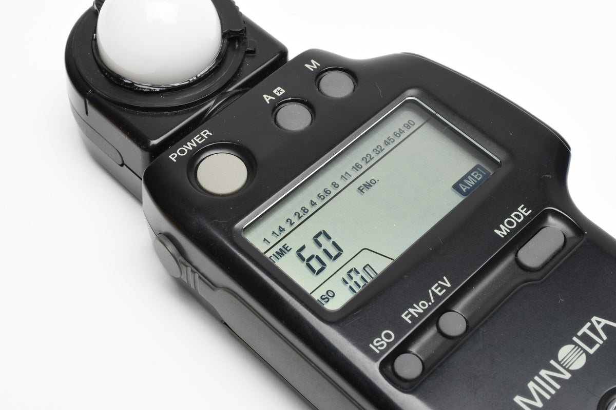 Minolta Autometer IVF Incident and flash meter in case, Tested, accurate, clean