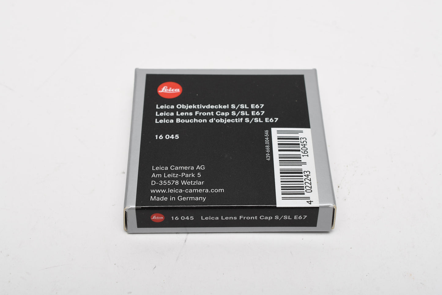 Leica Lens Cap E67 16045 Noctilux-M 75mm f1.25 ASPH, 75mm, 90mm f2 NIB